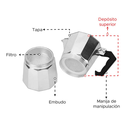 Moka 600 mL 12 tazas